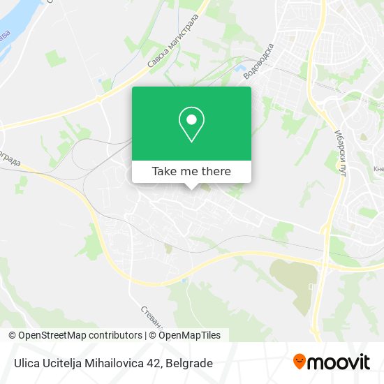 Ulica Ucitelja Mihailovica 42 map