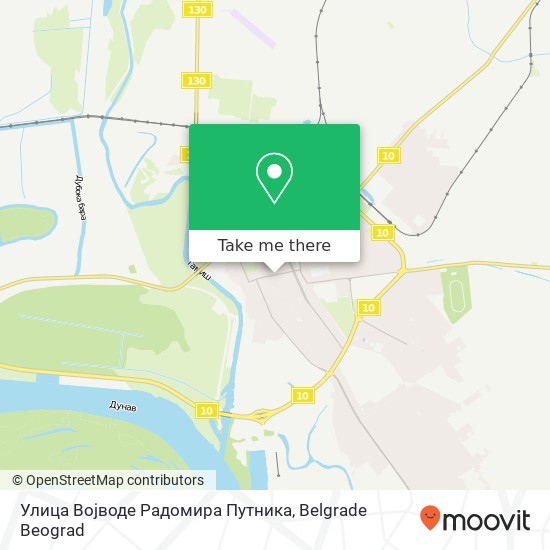 Улица Војводе Радомира Путника map