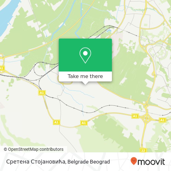 Сретена Стојановића map