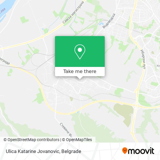 Ulica Katarine Jovanovic map