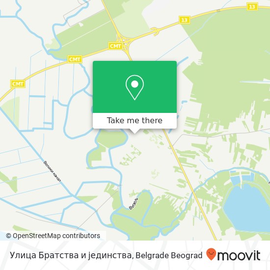 Улица Братства и јединства map