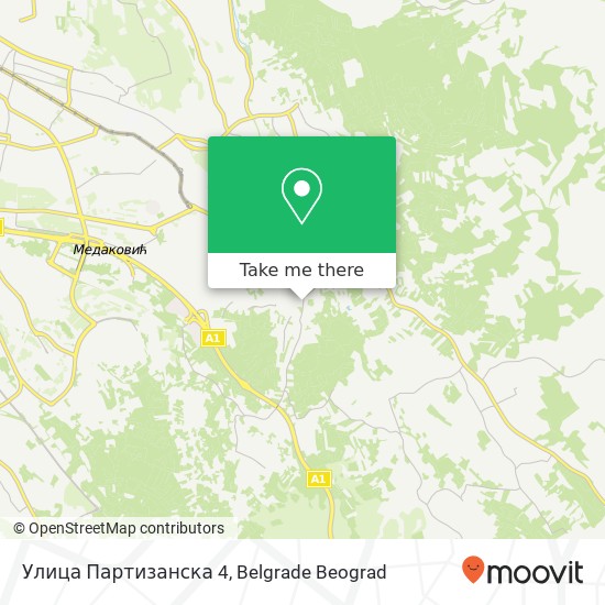 Улица Партизанска 4 map