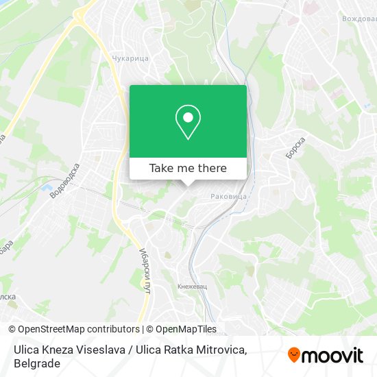 Ulica Kneza Viseslava / Ulica Ratka Mitrovica map