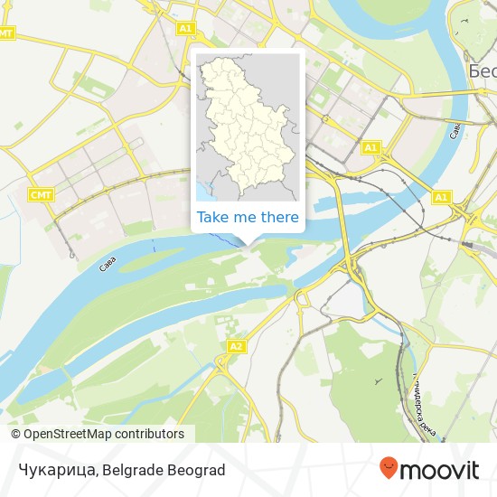 Чукарица map