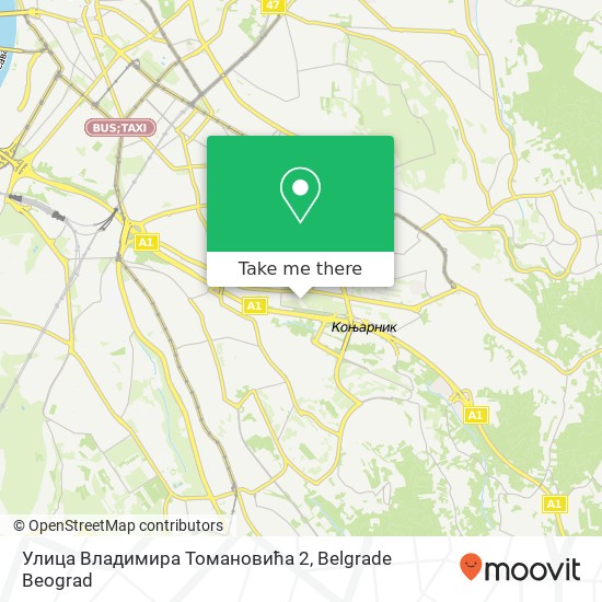 Улица Владимира Томановића 2 map