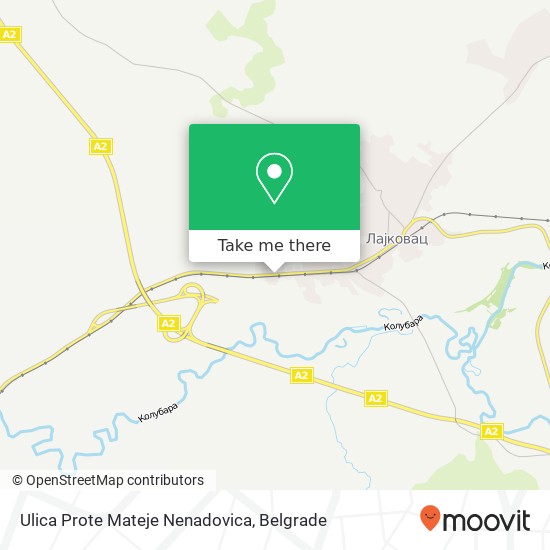 Ulica Prote Mateje Nenadovica map