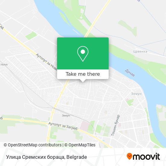 Улица Сремских бораца map