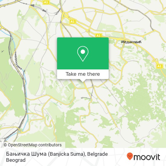 Бањичка Шума (Banjicka Suma) map