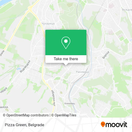 Pizza Green map