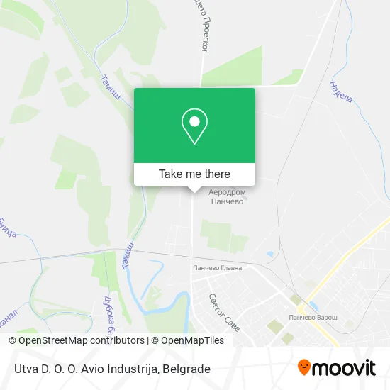 Utva D. O. O. Avio Industrija map
