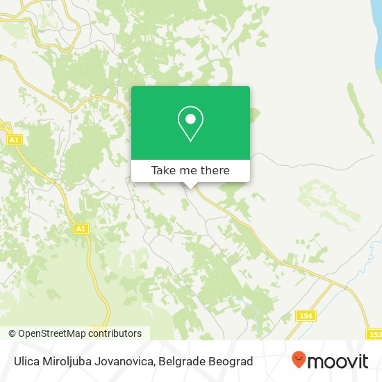 Ulica Miroljuba Jovanovica map