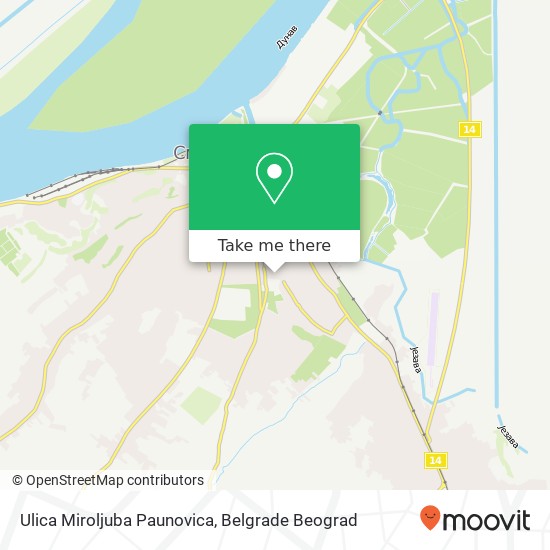 Ulica Miroljuba Paunovica map