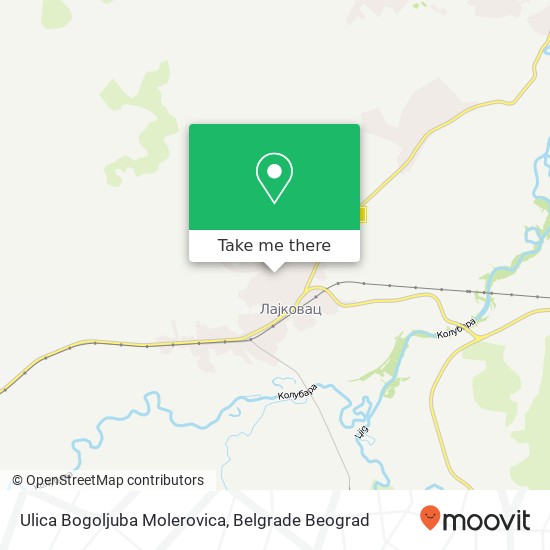 Ulica Bogoljuba Molerovica map