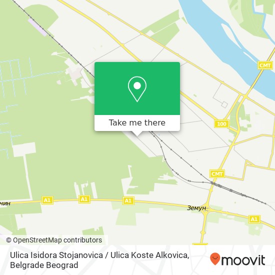 Ulica Isidora Stojanovica / Ulica Koste Alkovica map