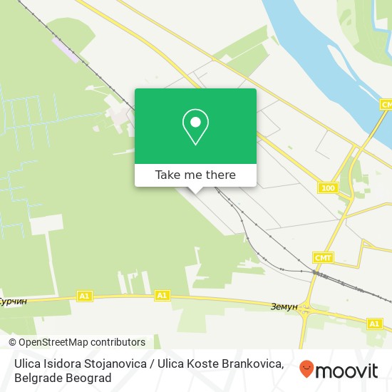 Ulica Isidora Stojanovica / Ulica Koste Brankovica map