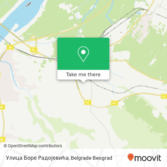 Улица Боре Радојевића map