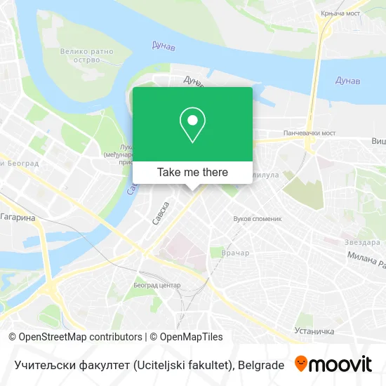 Учитељски факултет (Uciteljski fakultet) map