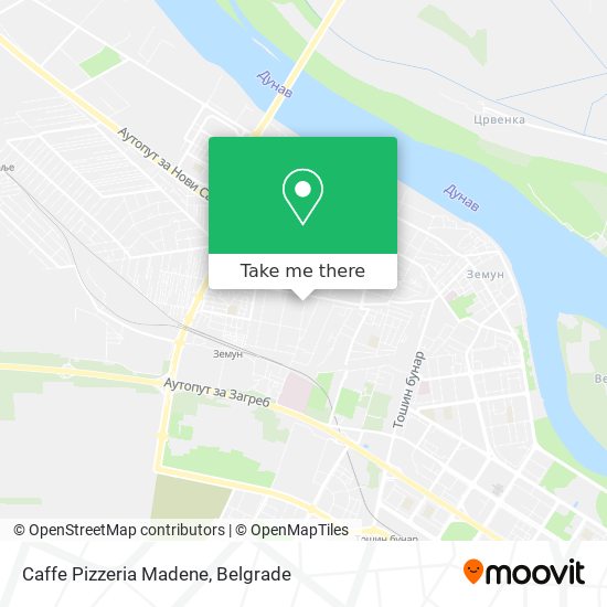 Caffe Pizzeria Madene map