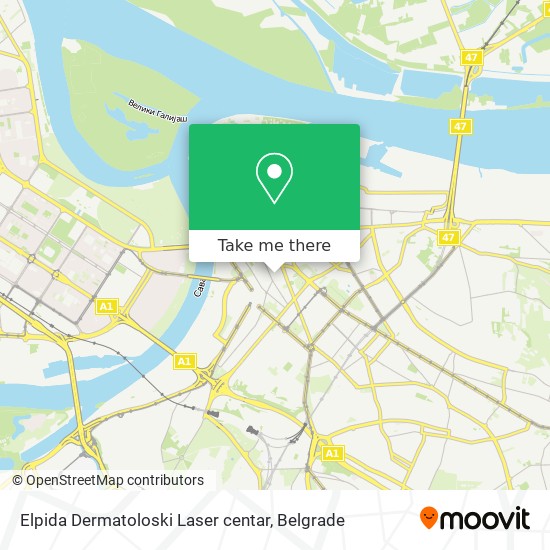 Elpida Dermatoloski Laser centar map