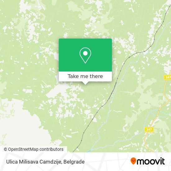 Ulica Milisava Camdzije map