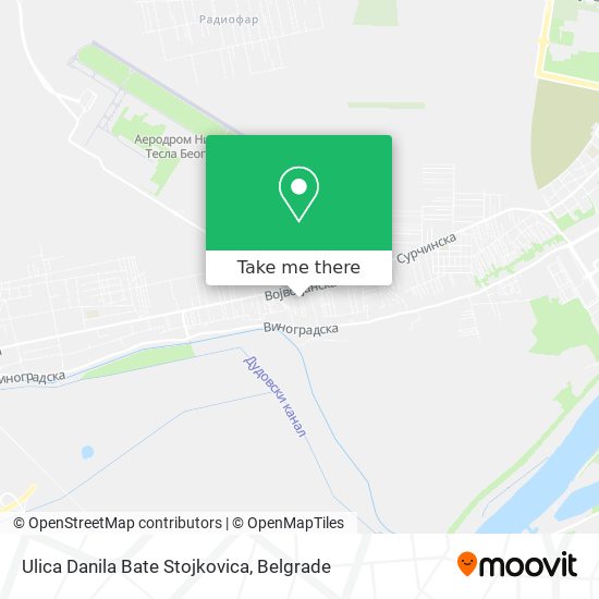 Ulica Danila Bate Stojkovica map