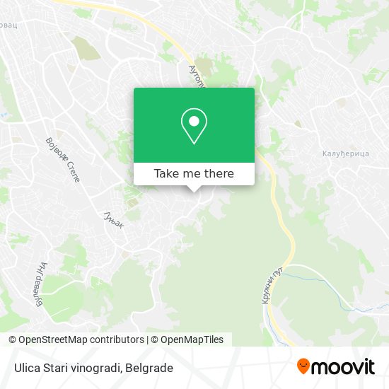 Ulica Stari vinogradi map