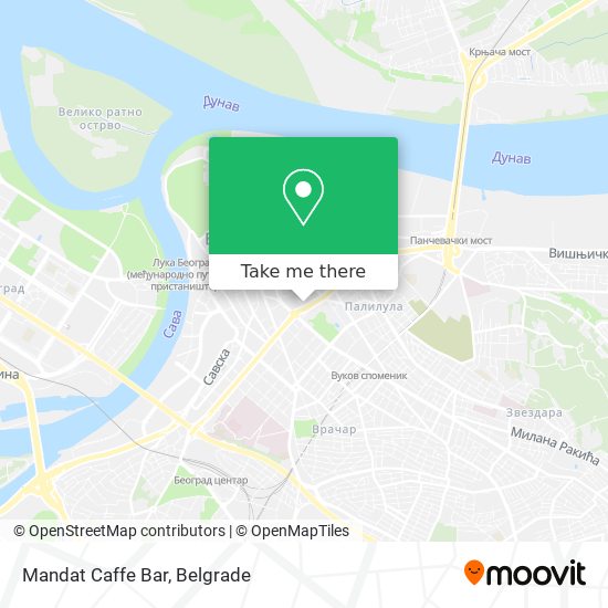 Mandat Caffe Bar map