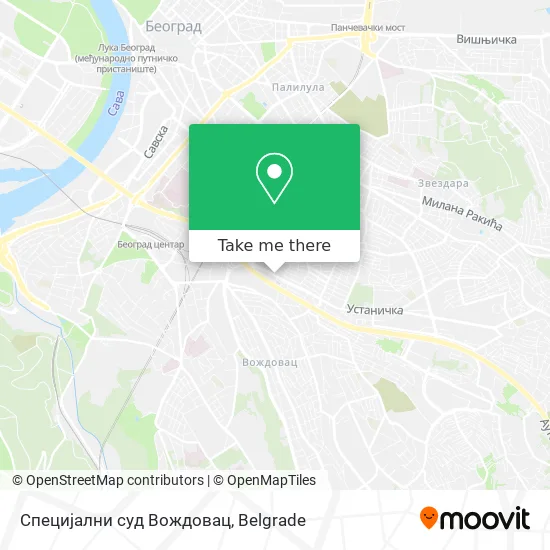 Специјални суд Вождовац map