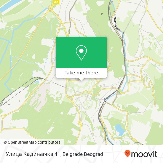 Улица Кадињачка 41 map