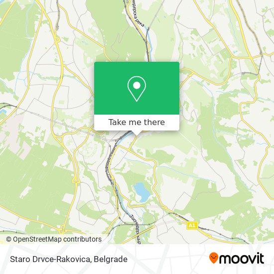 Staro Drvce-Rakovica map