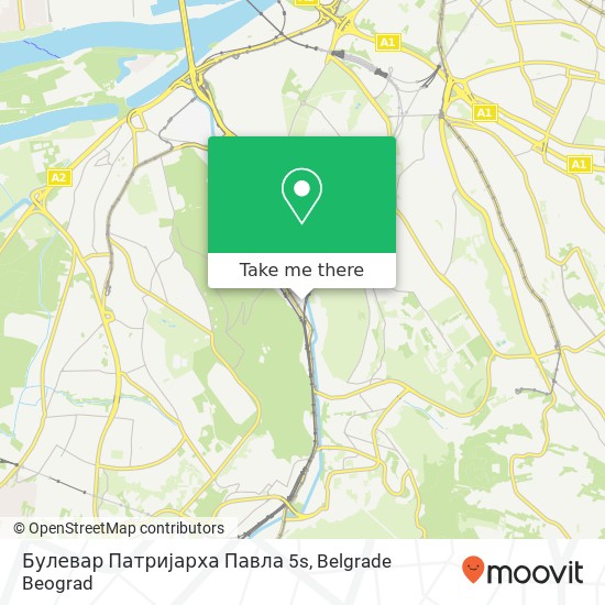 Булевар Патријарха Павла 5s map