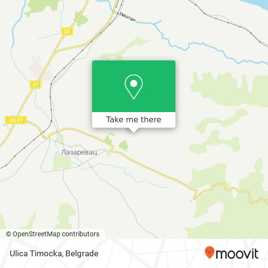 Ulica Timocka map