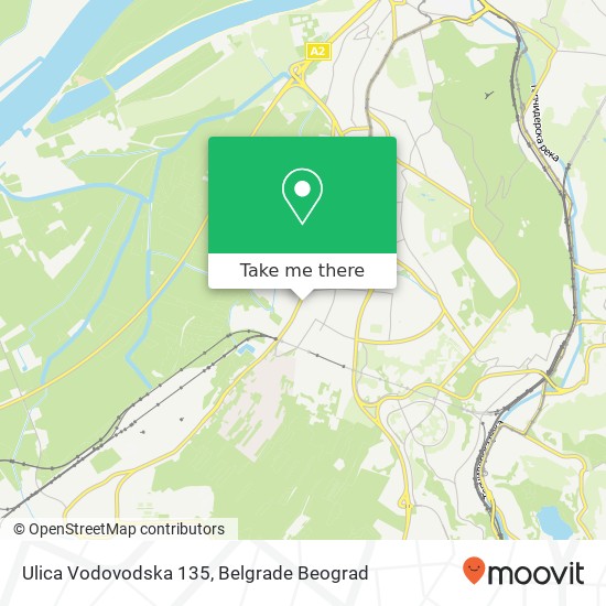 Ulica Vodovodska 135 map