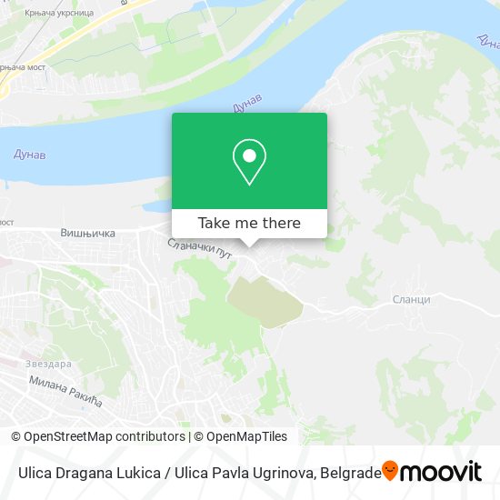 Ulica Dragana Lukica / Ulica Pavla Ugrinova map