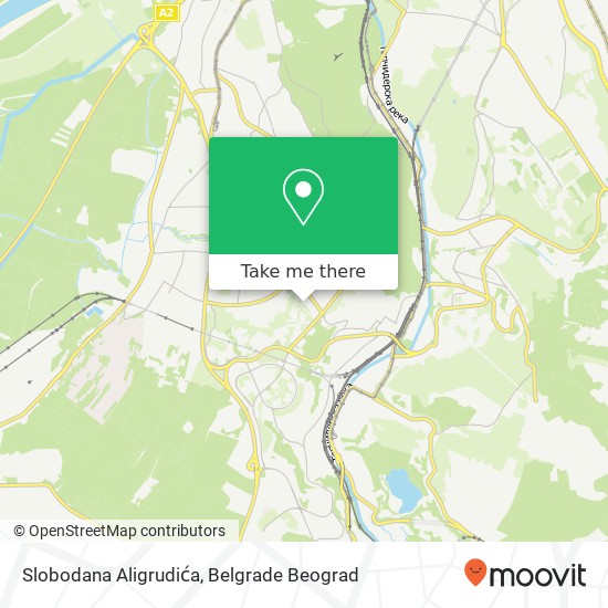 Slobodana Aligrudića map