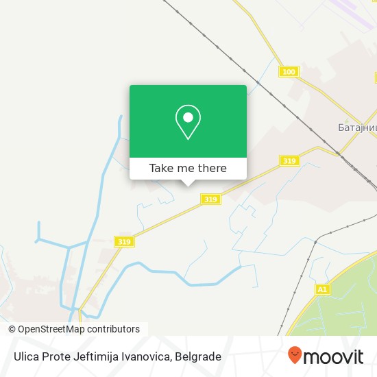 Ulica Prote Jeftimija Ivanovica map