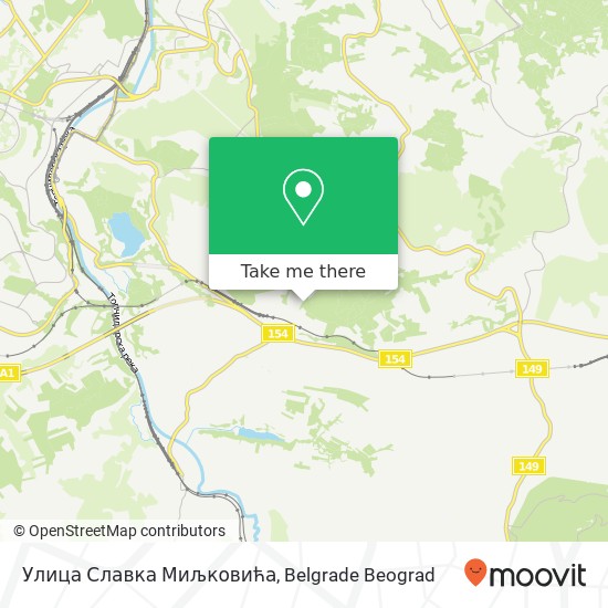 Улица Славка Миљковића map