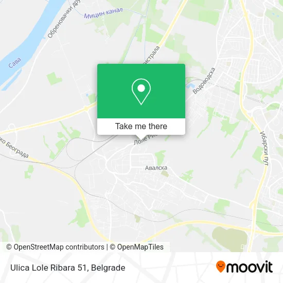 Ulica Lole Ribara 51 map