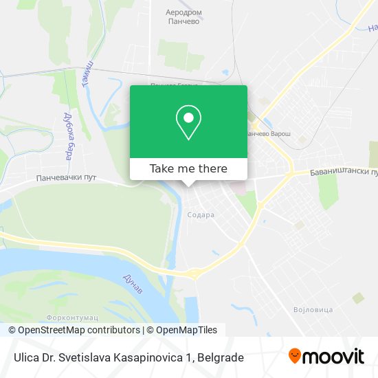 Ulica Dr. Svetislava Kasapinovica 1 map