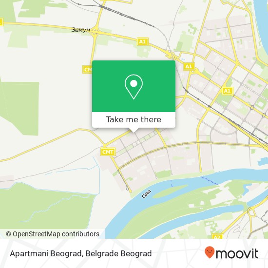 Apartmani Beograd map