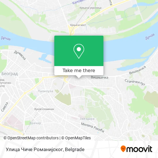 Улица Чиче Романијског map