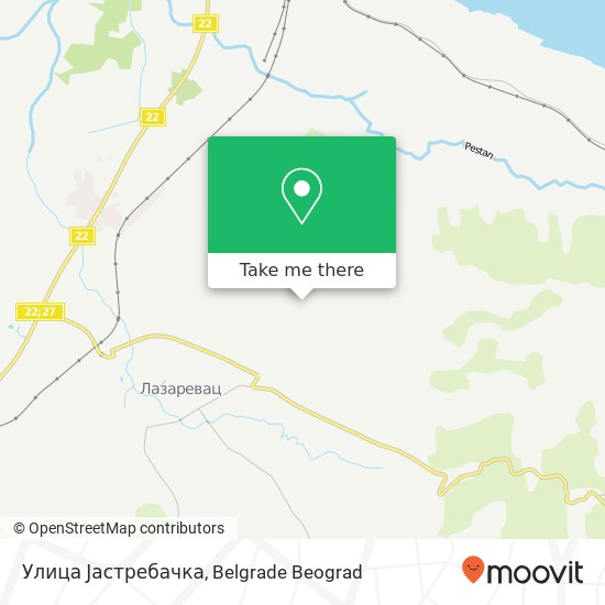 Улица Јастребачка map