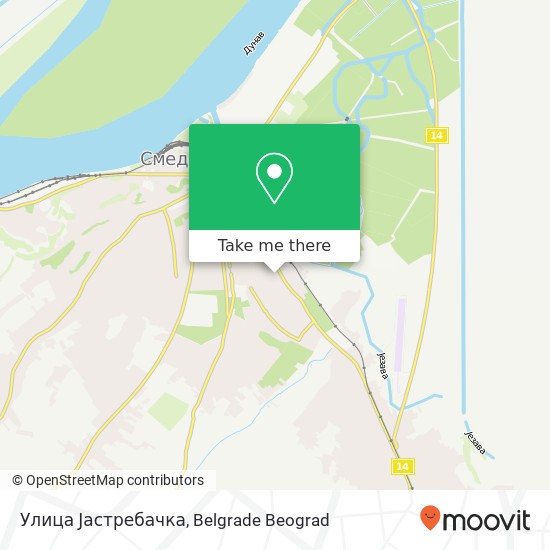 Улица Јастребачка map