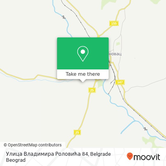 Улица Владимира Роловића 84 map