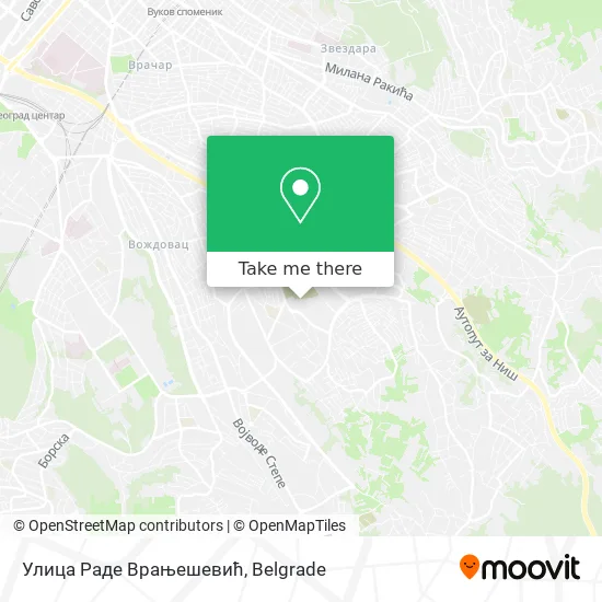 Улица Раде Врањешевић map