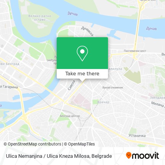 Ulica Nemanjina / Ulica Kneza Milosa map