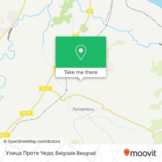 Улица Проте Чеде map