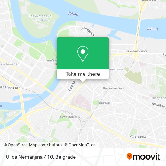 Ulica Nemanjina / 10 map