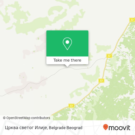 Црква светог Илије map