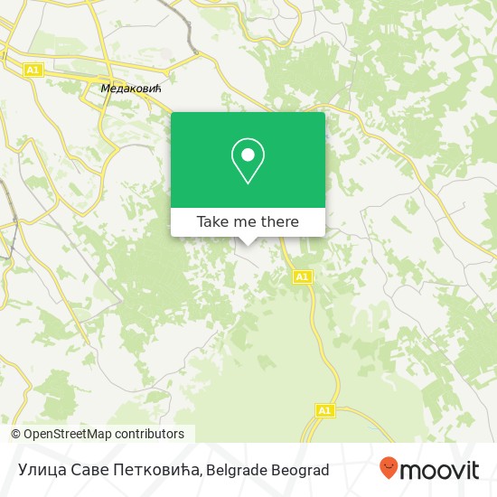 Улица Саве Петковића map